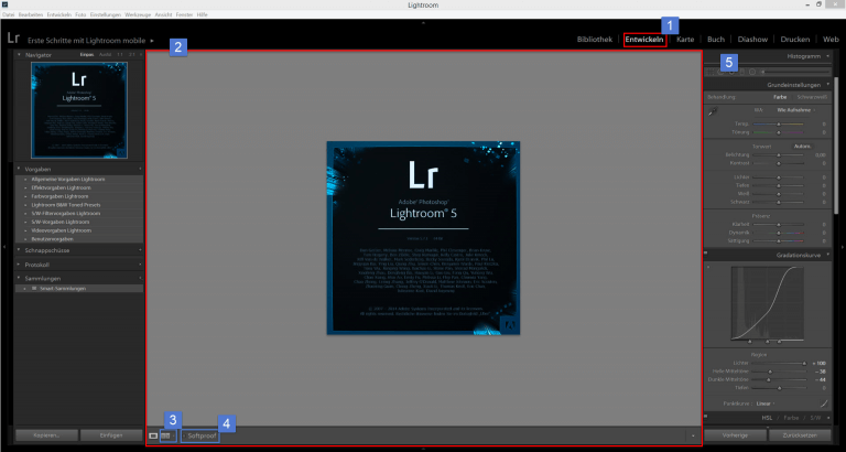 02 Hauptfenster Lightroom
