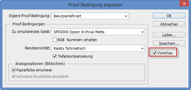 Proof-Bedingung Vorschau aktivieren/deaktivieren im Adobe Photoshop CS6 Proof-Bedingung Vorschau aktivieren/deaktivieren im Adobe Photoshop CS6