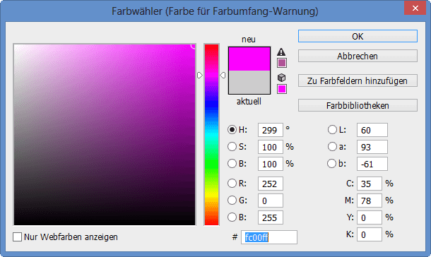 05-photoshop-CC-Farbumfang-Warnung-Farbe-Anpassen-Voreinstellung-Farbwaehler