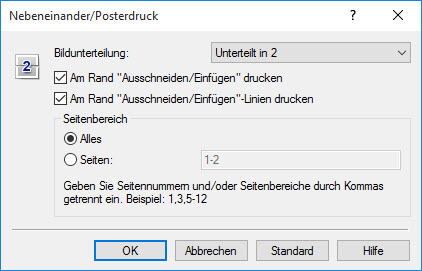 Canon MX 920_925 Seite einrichten_Nebeneinander Posterdruck Canon MX 920_925 Seite einrichten_Nebeneinander Posterdruck