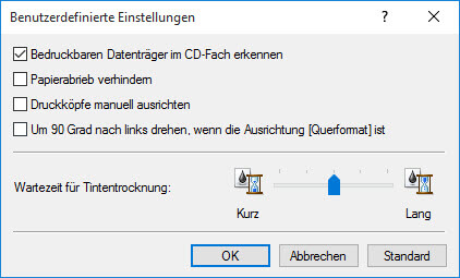 Canon MX 920_925 Wartung_Benutzerdefinierte Einstellungen Canon MX 920_925 Wartung_Benutzerdefinierte Einstellungen