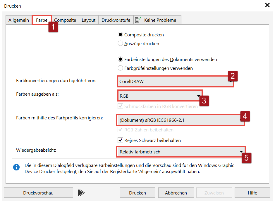 Datei drucken in Adobe Photoshop CC